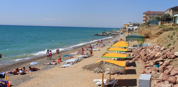 Пляж в Николаевке Крым